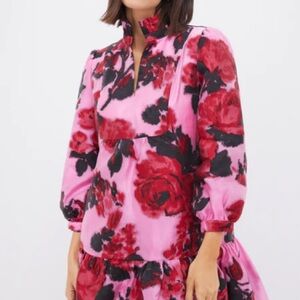 Tuckernuck NWT XXXL Pink and Red Floral Long Sleeve Dress
